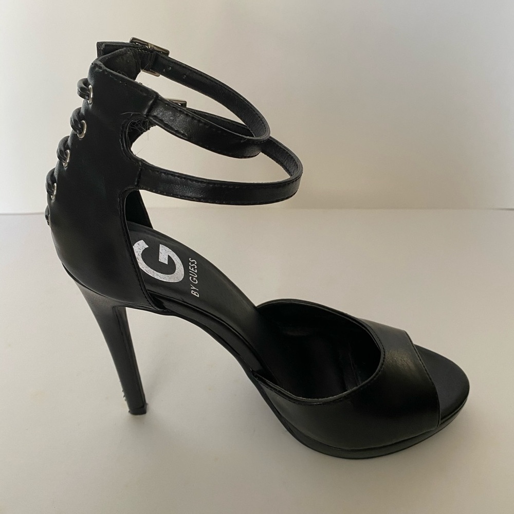 SOLD - Guess black strappy high heels